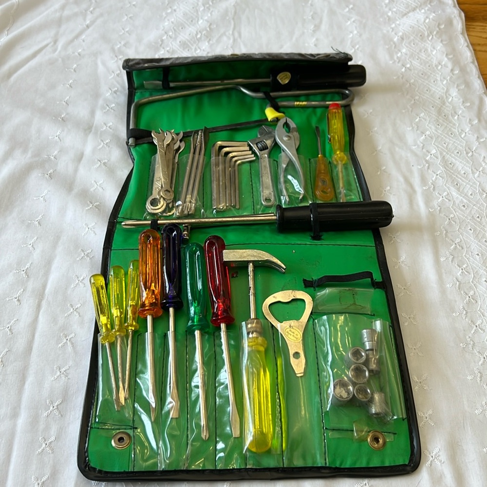 British Crown Colony Tool Set in Case Vintage Multiple Pieces